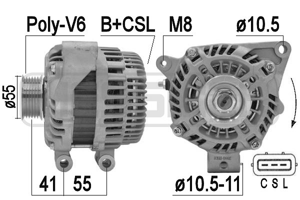 Generator / Alternator 209445A ERA