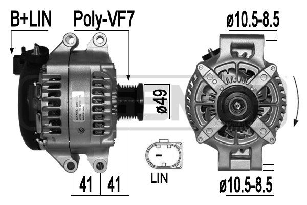 Generator / alternator 209452 ERA