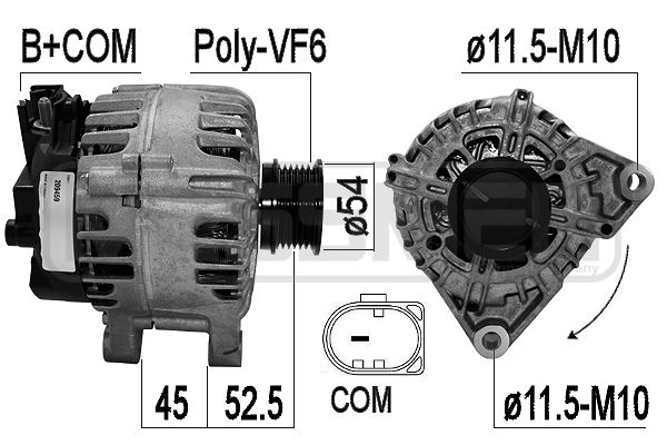 Generator / alternator 209459 ERA