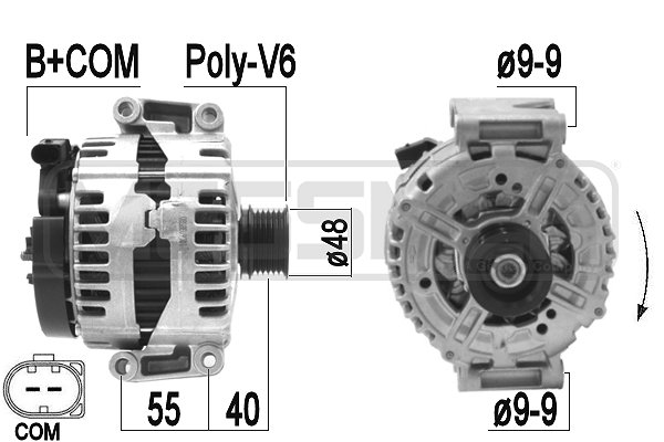 Generator / alternator 209471 ERA