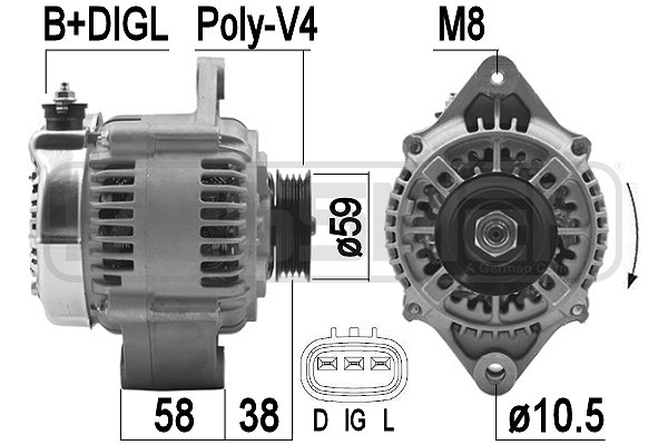 Generator / Alternator 209488A ERA