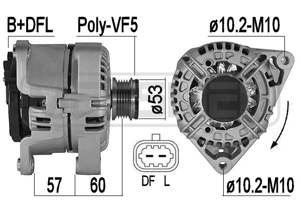 Generator / alternator 209539A ERA