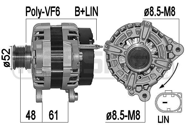 Generator / alternator 209562A ERA