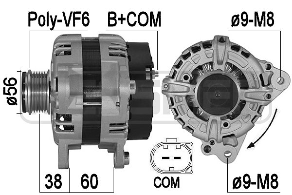 Generator / alternator 209564A ERA