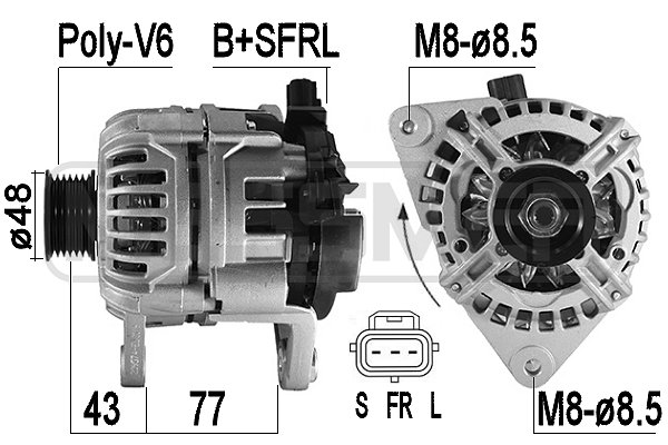 Generator / alternator 209574A ERA
