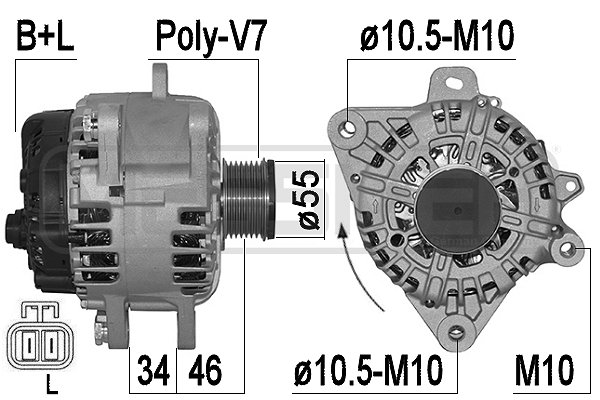 Generator / Alternator 209576A ERA