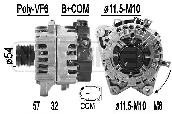Generator / alternator 209584 ERA