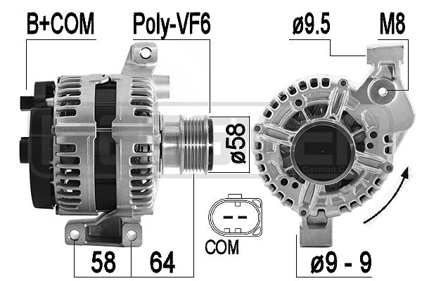 Generator / alternator 209590 ERA