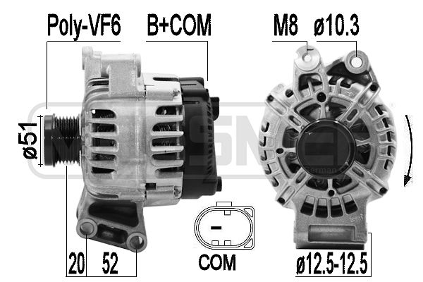Generator / alternator 209601 ERA