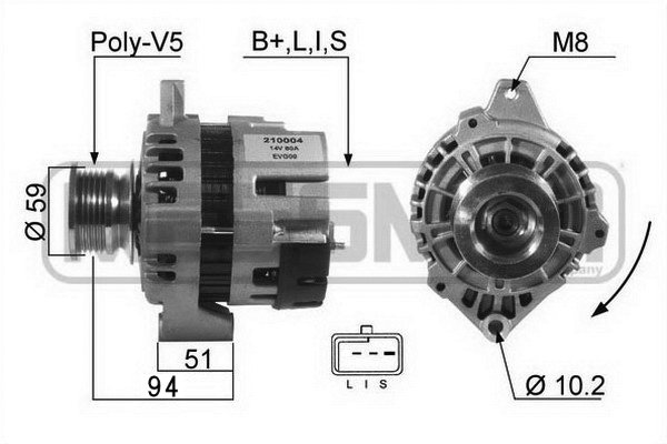 Generator / Alternator 210004A ERA