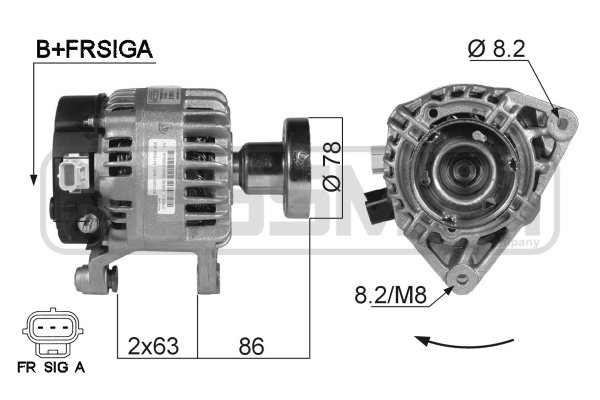 Generator / alternator 210013 ERA