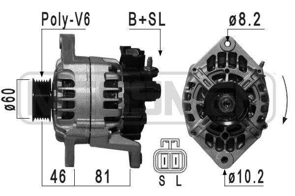 Generator / Alternator 210046 ERA