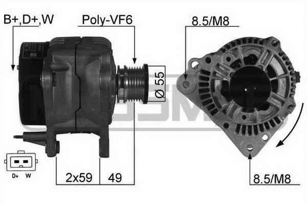 Generator / Alternator 210125A ERA