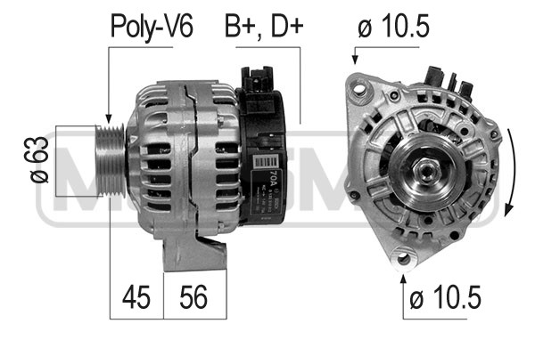 Generator / Alternator 210216 ERA