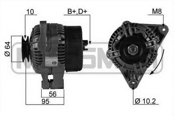 Generator / alternator 210242A ERA