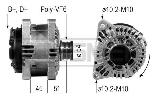 Generator / Alternator 210243 ERA