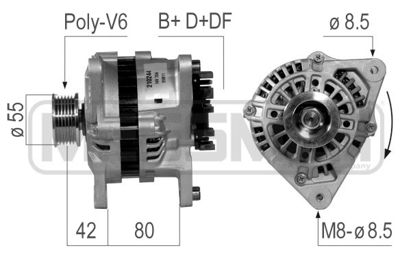 Generator / alternator 210244R ERA