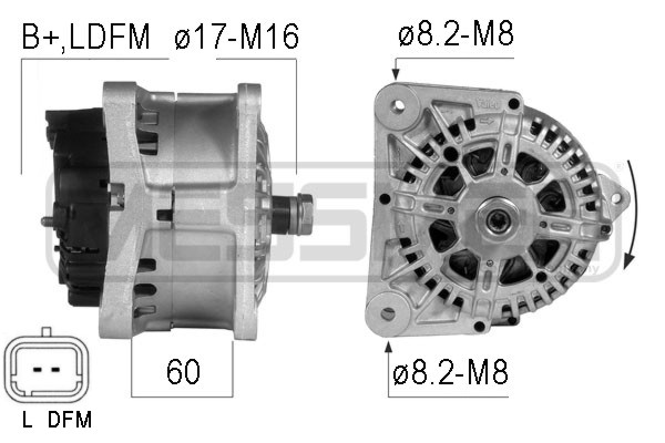 Generator / Alternator 210280 ERA