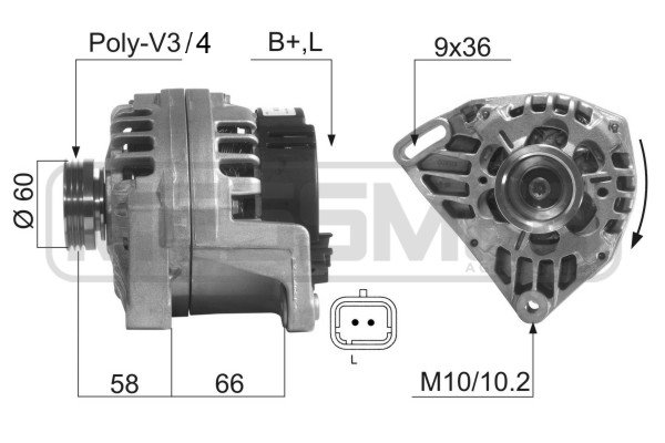 Generator / Alternator 210286 ERA