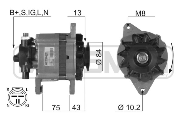 Generator / Alternator 210289R ERA