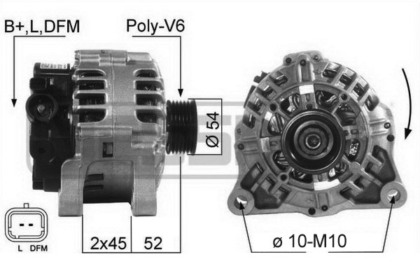 Generator / Alternator 210347 ERA