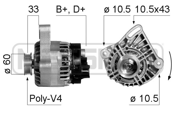 Generator / Alternator 210348 ERA