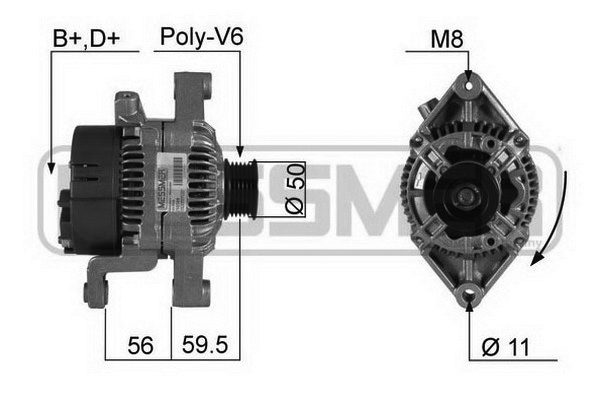 Generator / Alternator 210349R ERA