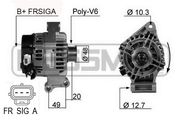 Generator / Alternator 210357A ERA