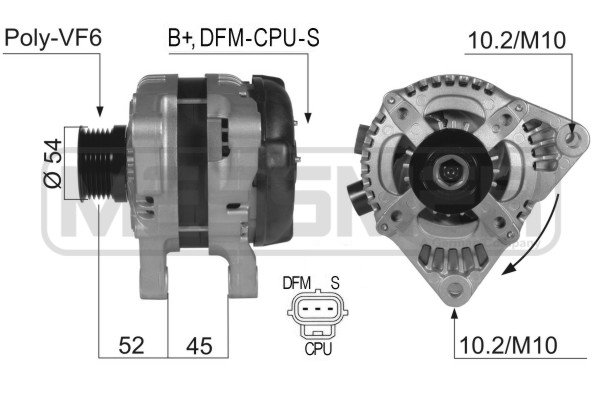 Generator / Alternator 210358 ERA