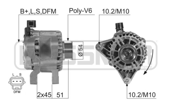 Generator / Alternator 210360 ERA