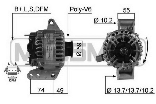 Generator / Alternator 210361 ERA