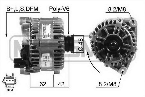 Generator / alternator 210364A ERA