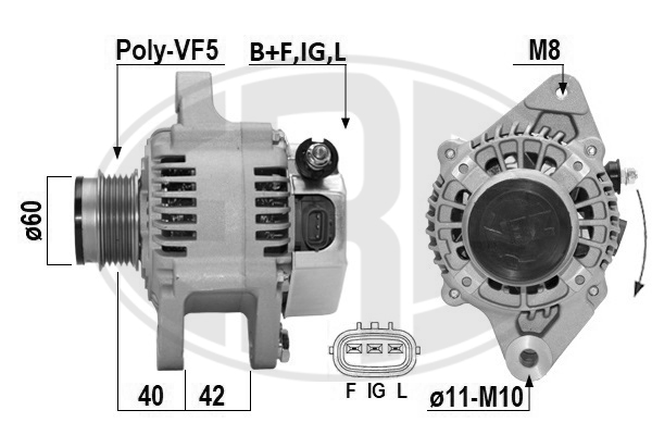 Generator / Alternator 210392 ERA