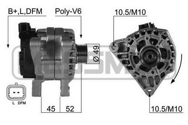 Generator / Alternator 210396 ERA