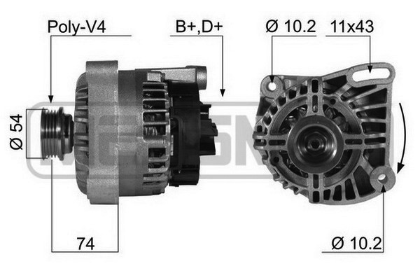 Generator / alternator 210405 ERA