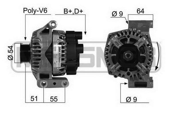 Generator / Alternator 210406 ERA