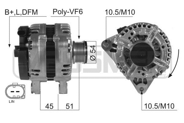 Generator / alternator 210427A ERA