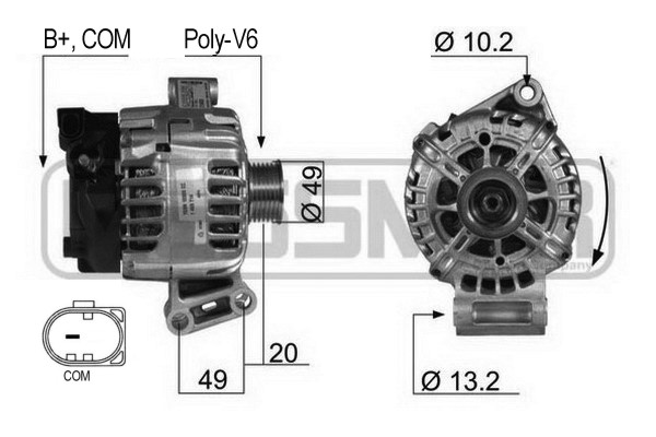 Generator / alternator 210430 ERA