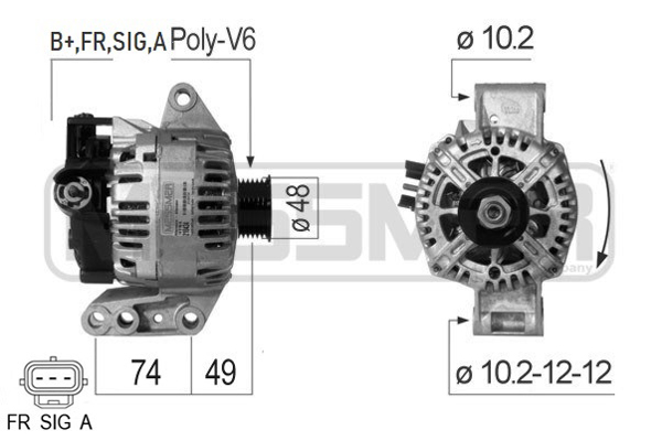 Generator / Alternator 210434A ERA
