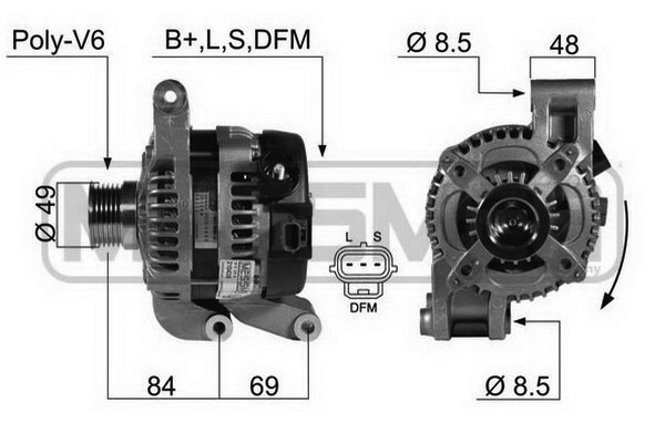 Generator / alternator 210438A ERA