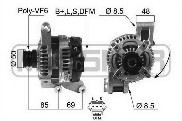 Generator / Alternator 210441 ERA