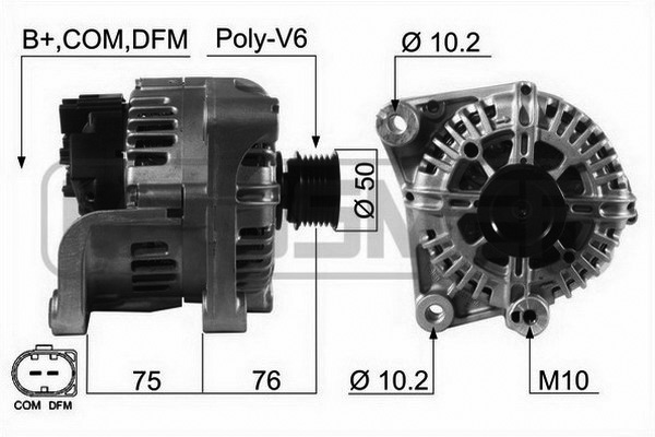 Generator / alternator 210474 ERA