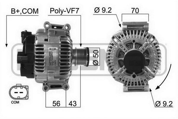 Generator / alternator 210475 ERA
