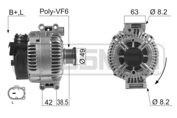 Generator / alternator 210476 ERA
