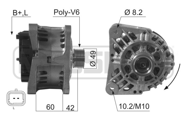 Generator / Alternator 210480 ERA