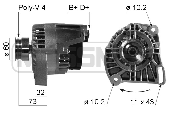 Generator / Alternator 210485A ERA
