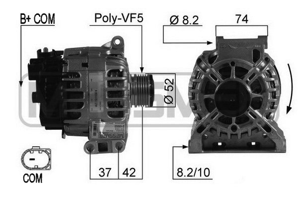 Generator / alternator 210553 ERA
