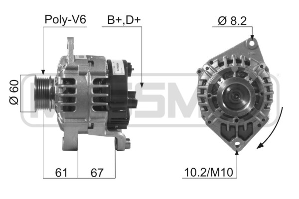 Generator / Alternator 210586 ERA