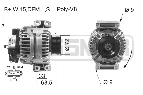 Generator / Alternator 210592 ERA