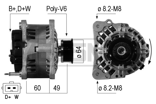 Generator / Alternator 210598 ERA